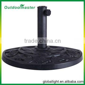 Patio Durable Half Round Black Resin Umbrella Base photo-2