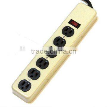 S20627 UL Listed 6 outlet metal power strip