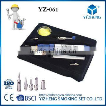 Whosale Price Cordless Pen Shape Butane Gas Soldering Iron with 4 Tips YZ-061