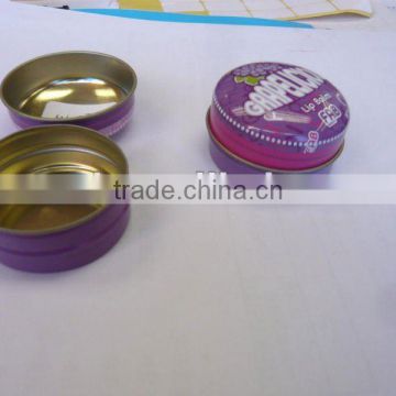 Dome Shaped Round Lipbalm tin