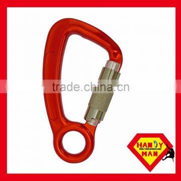 A140-22KSG Industrial Safety Forged Aluminum Captive Eye CE Standard Screw Gate Quicklock Locksafe Carabiner photo-2