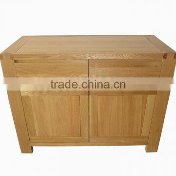 2 Doors 2 Drawer Solid Wood Shoes Cabinet photo-2