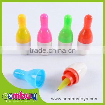 Wholesale kids play bowling shape set mini toy cheap pens bulk