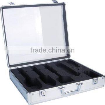 aluminum tool box with cut-out foam insert