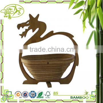 Promotional top quality bamboo fruit basket