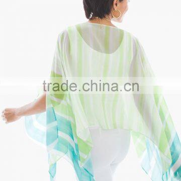 Women's New Arrived Summer Sheer Chiffon Poncho photo-2