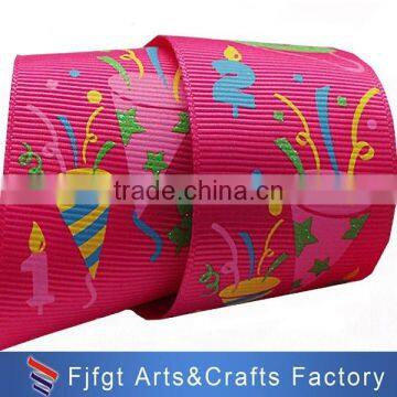 Custom New Design Printed Logo Festival Cotton Ribbon for Celebration photo-6