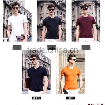 2016 Hot Selling New Design Wholesale China Factory Plain White T-shirts White photo-5