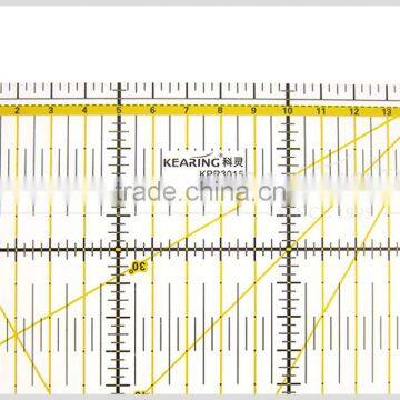 Kearing Pro 3mm Thickness Durable Acrylic Patchwork Ruler With Long Diagonal 30 * 15 cm Scale for Handicraft Design # KPR3015 photo-2