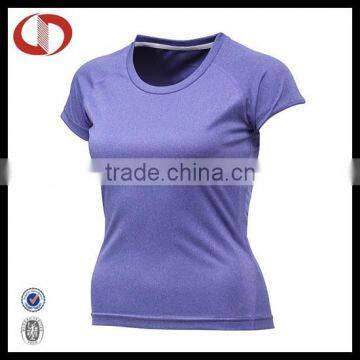 Women compression purple short sleeve shirt