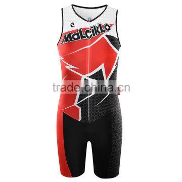 New Style Custom Cycling Swim Bike Clothing One Piece Triathlon Suit Sleeveless