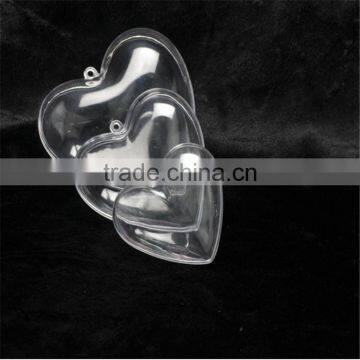 Christmas Supplies High Transparent Food Grade Environmental Protection Material Plastic Heart-shaped Christmas Ball photo-6