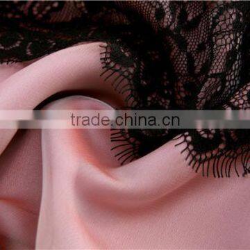 2015 Latest Half Sleeve Lace Patch Silk Light Simple Chiffon Maxi Dress photo-4