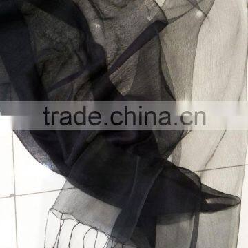 2017 Fashion New Arrival Lady Jacquard Plain Solid Color 2layers Silk Mixed Viscose Scarf Shawl photo-5