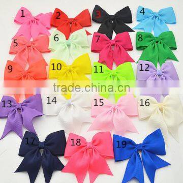 Wholesale 3.7 inches handmade colored quality Wool Felt Hair Clip Hair Bow