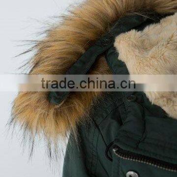 New Style Winter Wholesale Lady Coat With Big Fur Collar on h photo-4