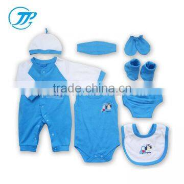 Promotional Guangzhou 100% Cotton wholesale 8pcs Newborn Baby Clothing Gift Set