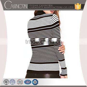 Latest Design Stripes Ladies Sweater photo-2