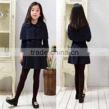 custom wholesale latest beautiful children winter dress designs with cappa