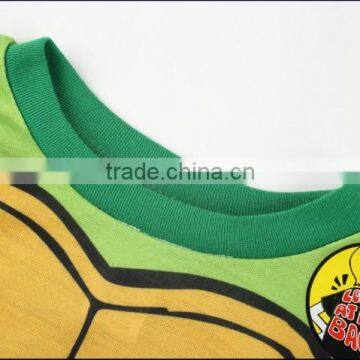 Green Turtle Winter Fleece Two Piece Children Pajamas photo-3