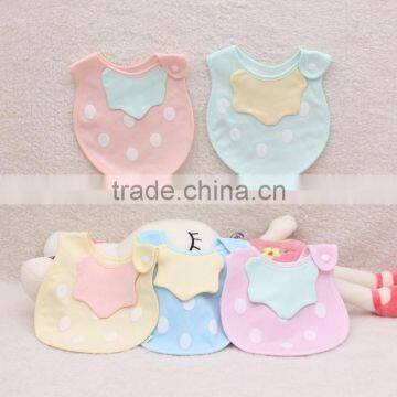 S33348W Baby Bibs Bandana 100% Cotton Double Layers Drool Sweet Bibs Bandana photo-2