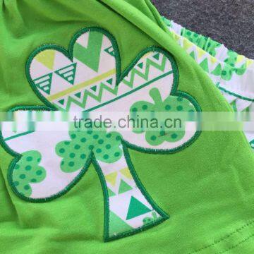 1-9T Cute Toddler St.Patrick Girls Baby Kids Clothes Green Top Aztec Pant New Design Hot Sell Boutique 3 Pieces Scarf Sets photo-4