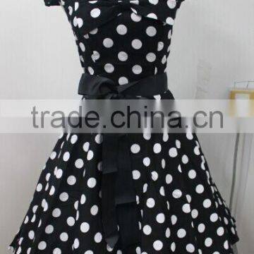 VINTAGE polk dot 1950's ROCKABILLY SWING DRESS wholesale rockabilly clothing