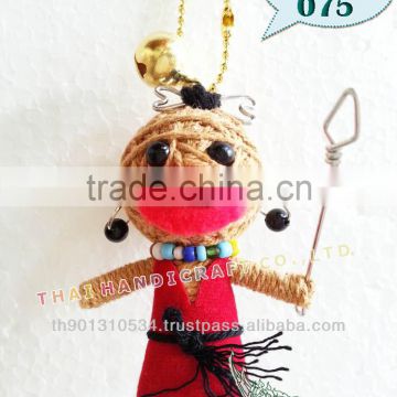 Handmade Keychains Keyrings Voodoo Doll String Accessories bag Gifts