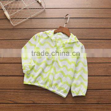 Wholesale Summer Hooded Light Cotton Zipper Girls Jacket photo-4