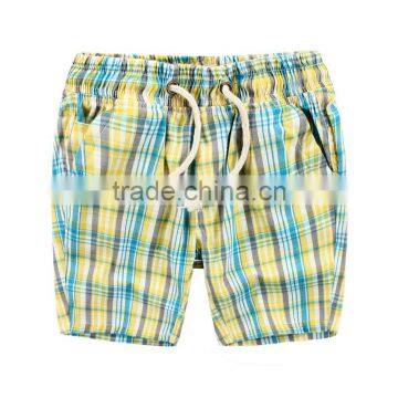 Good Quality Full Plaid Printing Boys Shorts photo-3
