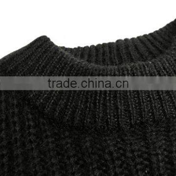 Casual Pure Color Cashmere Pullover Thick Loose Top Brand Sweaters for Wholesale photo-6
