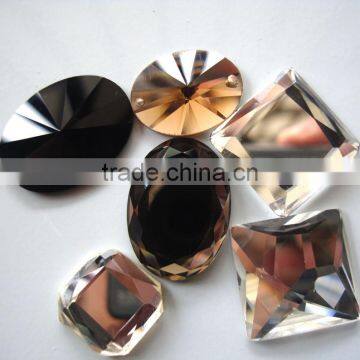 Crystal Beads Glass Beads Shiny Beads With Holes or Without Holes photo-2