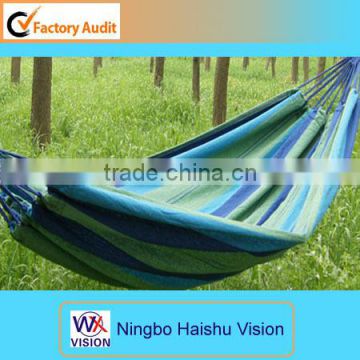 Outdoor Portable Fabric Hammock Stripe Hammock Canvas Hammock