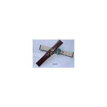 Water-proof Nubuck Lining Leather Watch Wristbands, Custom Watch Strap With Butterfly Buckle