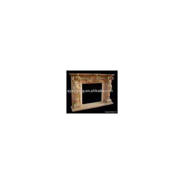 indoor fireplace mantel,stone marble fireplace