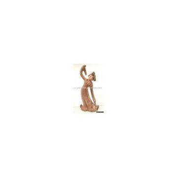 Chinese Antique Pottery Palace Lady Statue YXAP0017