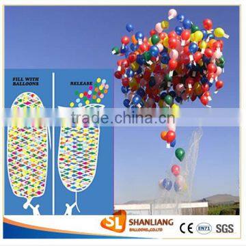 Balloon Drop & Release Net, 200pcs 10" Balloon Flying Helium Balloon