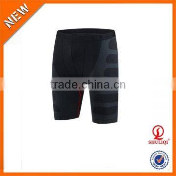 Sexy man slim fitness 90% polyester 10% cotton quick dry wholesale compression shorts for running