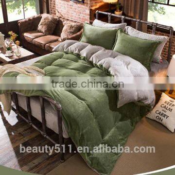 High Quality Colorful Winter Warm Flannel Bed Comforter Sheet BS484 photo-6