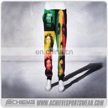 custom mens joggers , winter season printed men jogger pants