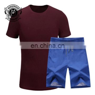 Red t-shirt with suit short bodysuit for custom printing your logo