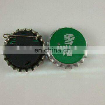 bottle cap/Christianity led flash item pin with cap shape