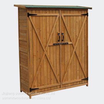 wooden gardon storage shed