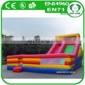 HI customize PVC giant inflatable slide, inflatable water slide for adults