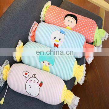 Most popular customized pillow 2 in 1 pillow blanket candy shaped pillow toy blanket that folds into pillow