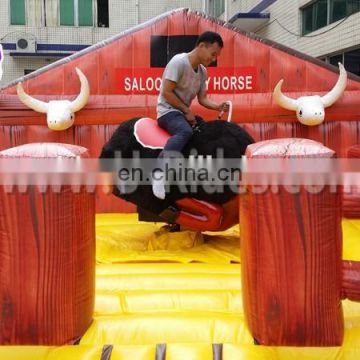 Big body inflatable mechanical rodeo bull