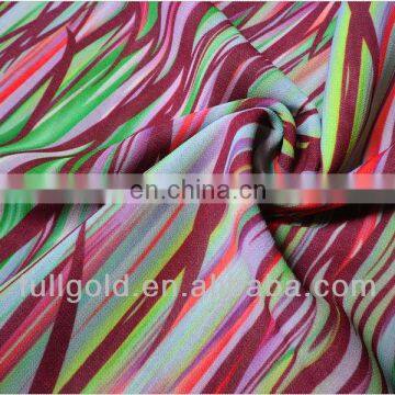 2016 100% polyester 50D silk chiffon digital printed Chiffon Fabric for dubai lady's summer skirt In Shaoxing