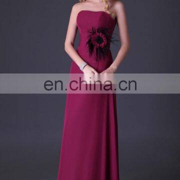Strapless Formal Long Evening Dress Grace Karin A-line Floor Length Evening Gowns CL3436 photo-4