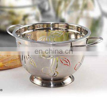 stainless steel colander/ meal fruit and vegetable drain strainers & colander/ rice colander cooking tools