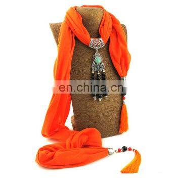 women Anniversary Wedding gift whosale pendant scarf